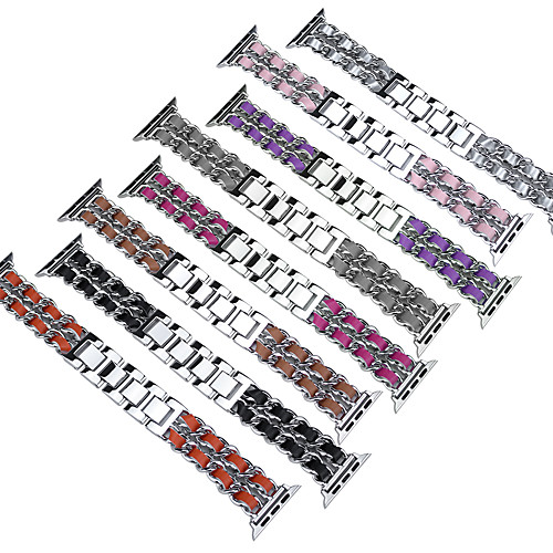 Smart Watch Band for Apple iWatch 1 pcs Business Band Stainless Steel Quilted PU Leather PU Leather Replacement Wrist Strap for Apple Watch Series SE / 6/5/4/3/2/1 38mm 40mm 42mm 44mm
Smart Watch Band for Apple iWatch 1 pcs Business Band Stainless Steel Quilted PU Leather PU Leather Replacement Wrist Strap for Apple Watch Series SE / 6/5/4/3/2/1 38mm 40mm 42mm 44mm