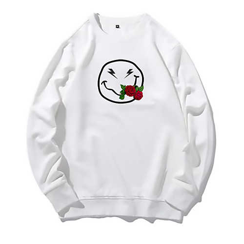 Men's Pullover Sweatshirt Print Round Neck Daily Other Prints Basic Hoodies Sweatshirts Long Sleeve White
Men's Pullover Sweatshirt Print Round Neck Daily Other Prints Basic Hoodies Sweatshirts Long Sleeve White