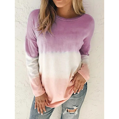 Women's Pullover Sweatshirt Tie Dye Daily Going out Other Prints Basic Casual Hoodies Sweatshirts Loose Blue Purple Gray
Women's Pullover Sweatshirt Tie Dye Daily Going out Other Prints Basic Casual Hoodies Sweatshirts Loose Blue Purple Gray