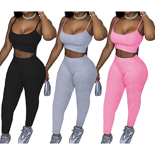 Women's 2pcs Yoga Suit Winter Fashion Pink Grey Black Fitness Gym Workout Running High Waist Leggings Bra Top Clothing Suit Sport Activewear Tummy Control Butt Lift Quick Dry Moisture Wicking
Women's 2pcs Yoga Suit Winter Fashion Pink Grey Black Fitness Gym Workout Running High Waist Leggings Bra Top Clothing Suit Sport Activewear Tummy Control Butt Lift Quick Dry Moisture Wicking