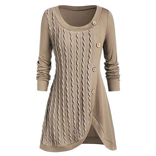 Women's Stylish Basic Knitted Geometric Pullover Long Sleeve Sweater Cardigans Crew Neck Round Neck Fall Black Purple Red
Women's Stylish Basic Knitted Geometric Pullover Long Sleeve Sweater Cardigans Crew Neck Round Neck Fall Black Purple Red