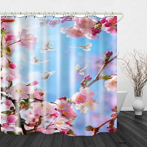 Peach Blossom Print Waterproof Fabric Shower Curtain for Bathroom Home Decor Covered Bathtub Curtains Liner Includes with Hooks 72 Inch
Peach Blossom Print Waterproof Fabric Shower Curtain for Bathroom Home Decor Covered Bathtub Curtains Liner Includes with Hooks 72 Inch
