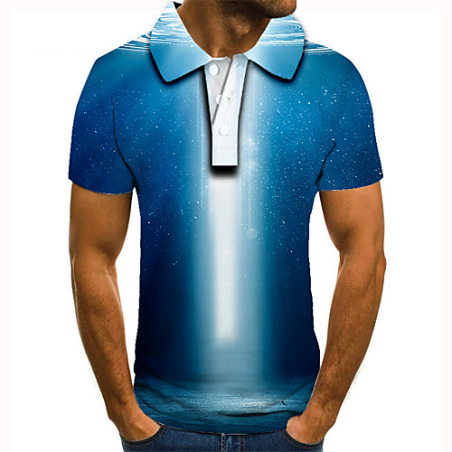 Men's Golf Shirt Tennis Shirt 3D Print Graphic Print Short Sleeve Daily Tops Basic Blue
Men's Golf Shirt Tennis Shirt 3D Print Graphic Print Short Sleeve Daily Tops Basic Blue