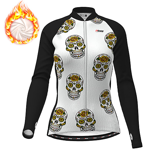 21Grams Women's Long Sleeve Cycling Jersey Winter Fleece Polyester Black Sugar Skull Skull Funny Bike Jacket Jersey Top Mountain Bike MTB Road Bike Cycling Thermal Warm Fleece Lining Warm Sports
21Grams Women's Long Sleeve Cycling Jersey Winter Fleece Polyester Black Sugar Skull Skull Funny Bike Jacket Jersey Top Mountain Bike MTB Road Bike Cycling Thermal Warm Fleece Lining Warm Sports
