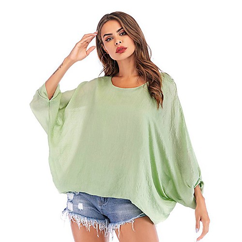 Women's T shirt Solid Colored Long Sleeve Round Neck Basic Tops Black Khaki Light Green
Women's T shirt Solid Colored Long Sleeve Round Neck Basic Tops Black Khaki Light Green