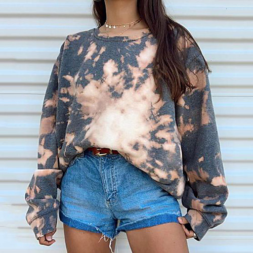 Women's Hoodie Sweatshirt Tie Dye Oversized Daily Other Prints Basic Hoodies Sweatshirts Loose Gray
Women's Hoodie Sweatshirt Tie Dye Oversized Daily Other Prints Basic Hoodies Sweatshirts Loose Gray
