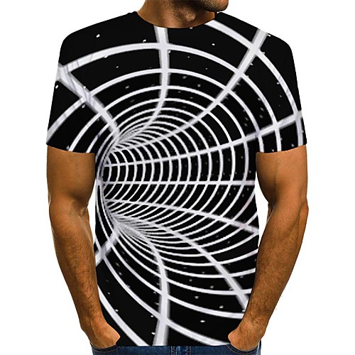 Men's T shirt Shirt 3D Print Graphic Optical Illusion Print Short Sleeve Daily Tops Streetwear Round Neck Gray / White Blue Purple
Men's T shirt Shirt 3D Print Graphic Optical Illusion Print Short Sleeve Daily Tops Streetwear Round Neck Gray / White Blue Purple