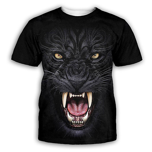 Men's T shirt 3D Print Graphic Print Short Sleeve Party Tops Exaggerated Black
Men's T shirt 3D Print Graphic Print Short Sleeve Party Tops Exaggerated Black