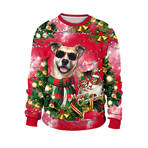 Women's Men's Pullover Sweatshirt Graphic Daily Other Prints Christmas Hoodies Sweatshirts Loose Red
Women's Men's Pullover Sweatshirt Graphic Daily Other Prints Christmas Hoodies Sweatshirts Loose Red