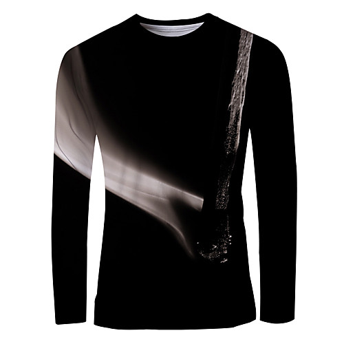 Men's T shirt Shirt 3D Print Graphic Long Sleeve Daily Tops Basic Round Neck Black
Men's T shirt Shirt 3D Print Graphic Long Sleeve Daily Tops Basic Round Neck Black