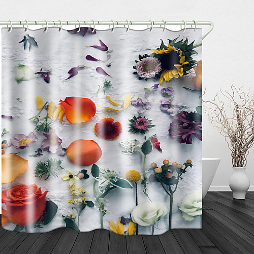 Flower Petals Print Waterproof Fabric Shower Curtain for Bathroom Home Decor Covered Bathtub Curtains Liner Includes with Hooks
Flower Petals Print Waterproof Fabric Shower Curtain for Bathroom Home Decor Covered Bathtub Curtains Liner Includes with Hooks