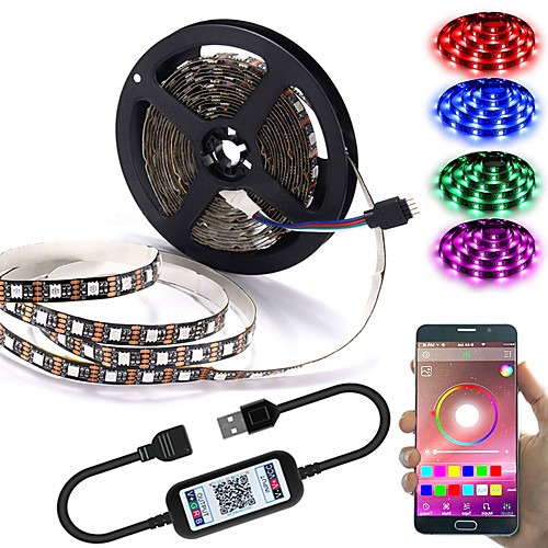 App Intelligent Control Bluetooth Mesh Smart Led Lights Strip 1M 2M 3M 4M 5M 5050 RGB SMD 30 LEDs Per Meters with IR 24 Key Controller USB Port DC5V
App Intelligent Control Bluetooth Mesh Smart Led Lights Strip 1M 2M 3M 4M 5M 5050 RGB SMD 30 LEDs Per Meters with IR 24 Key Controller USB Port DC5V