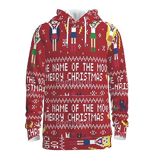 Men's Pullover Hoodie Sweatshirt Graphic 3D Letter Hooded Christmas Daily 3D Print Basic Christmas Hoodies Sweatshirts Long Sleeve Red
Men's Pullover Hoodie Sweatshirt Graphic 3D Letter Hooded Christmas Daily 3D Print Basic Christmas Hoodies Sweatshirts Long Sleeve Red