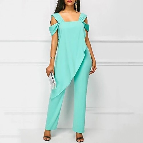 Women's Basic Party Casual Daily Square Neck 2021 White Black Light Green Jumpsuit Solid Colored Ruffle / Holiday
Women's Basic Party Casual Daily Square Neck 2021 White Black Light Green Jumpsuit Solid Colored Ruffle / Holiday