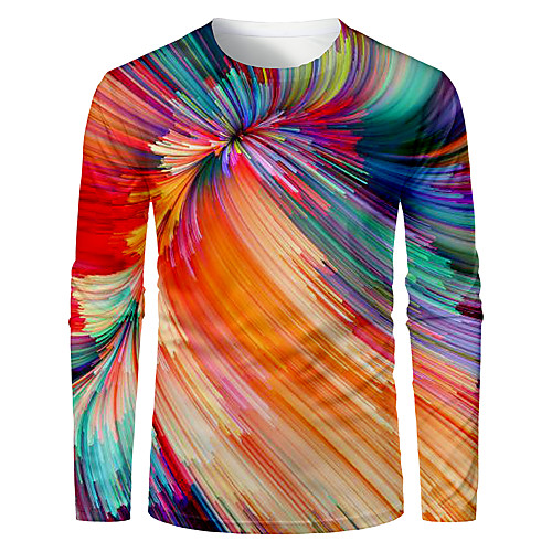 Men's T shirt 3D Print Graphic Abstract 3D Long Sleeve Daily Tops Basic Rainbow
Men's T shirt 3D Print Graphic Abstract 3D Long Sleeve Daily Tops Basic Rainbow