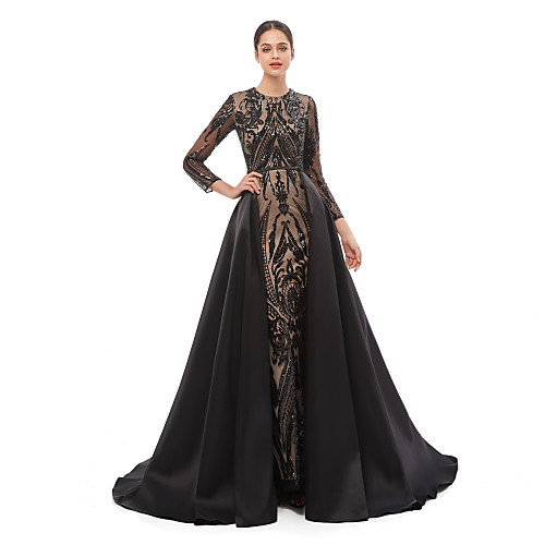 Mermaid / Trumpet Luxurious Elegant Prom Formal Evening Dress Jewel Neck Long Sleeve Detachable Sequined with Sequin 2021
Mermaid / Trumpet Luxurious Elegant Prom Formal Evening Dress Jewel Neck Long Sleeve Detachable Sequined with Sequin 2021