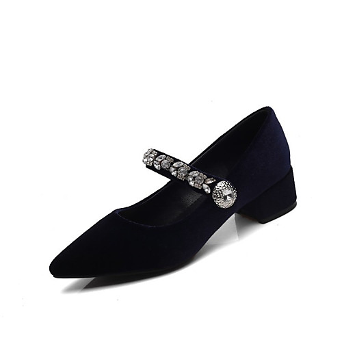 Women's Heels Cuban Heel Pointed Toe Casual Daily Walking Shoes Suede Rhinestone Solid Colored Black Purple Red
Women's Heels Cuban Heel Pointed Toe Casual Daily Walking Shoes Suede Rhinestone Solid Colored Black Purple Red