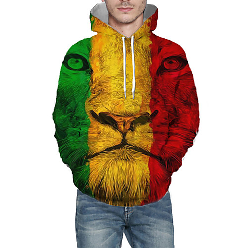 Men's Pullover Hoodie Sweatshirt Graphic Animal Hooded Daily 3D Print Basic Hoodies Sweatshirts Long Sleeve Rainbow
Men's Pullover Hoodie Sweatshirt Graphic Animal Hooded Daily 3D Print Basic Hoodies Sweatshirts Long Sleeve Rainbow