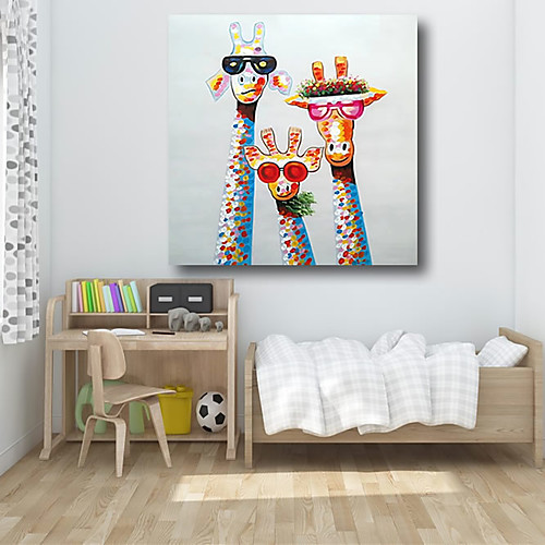 Nursery Oil Painting Hand Painted Square Animals Pop Art Comtemporary Modern Stretched Canvas
Nursery Oil Painting Hand Painted Square Animals Pop Art Comtemporary Modern Stretched Canvas