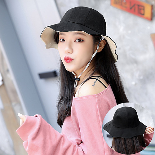Women's Sun Hat Hiking Hat Bucket Hat 1 PCS Wide Brim Outdoor Portable Breathable Quick Dry Ultraviolet Resistant Hat Solid Color Cotton Black Yellow Dark Blue for Fishing Climbing Beach
Women's Sun Hat Hiking Hat Bucket Hat 1 PCS Wide Brim Outdoor Portable Breathable Quick Dry Ultraviolet Resistant Hat Solid Color Cotton Black Yellow Dark Blue for Fishing Climbing Beach