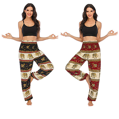 Women's High Waist Yoga Pants Side Pockets Bloomers Bottoms Breathable Quick Dry Bohemian Black Burgundy Yoga Fitness Gym Workout Sports Activewear Stretchy Loose
Women's High Waist Yoga Pants Side Pockets Bloomers Bottoms Breathable Quick Dry Bohemian Black Burgundy Yoga Fitness Gym Workout Sports Activewear Stretchy Loose