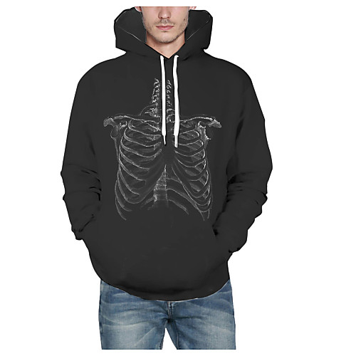 Men's Pullover Hoodie Sweatshirt Graphic Skull Hooded Halloween Daily 3D Print Basic Hoodies Sweatshirts Long Sleeve Black
Men's Pullover Hoodie Sweatshirt Graphic Skull Hooded Halloween Daily 3D Print Basic Hoodies Sweatshirts Long Sleeve Black