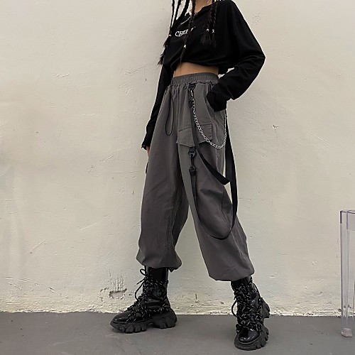 Women's Basic Breathable Daily Tactical Cargo Pants Solid Colored Full Length Black Gray
Women's Basic Breathable Daily Tactical Cargo Pants Solid Colored Full Length Black Gray