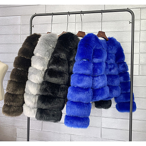 Women's Faux Fur Coat Party Fall Winter Short Coat Regular Fit Chic & Modern Elegant & Luxurious Jacket Long Sleeve Solid Colored Classic Gray Khaki
Women's Faux Fur Coat Party Fall Winter Short Coat Regular Fit Chic & Modern Elegant & Luxurious Jacket Long Sleeve Solid Colored Classic Gray Khaki