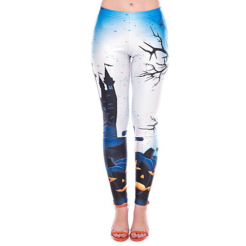 Women's Exaggerated Breathable Halloween Leggings Pants Plants Ankle-Length Print Blue
Women's Exaggerated Breathable Halloween Leggings Pants Plants Ankle-Length Print Blue