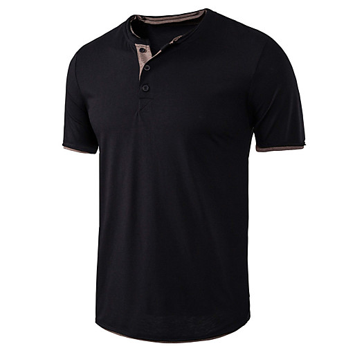Men's T shirt non-printing Solid Colored Short Sleeve Daily Tops Cotton Basic Black Blue Gray
Men's T shirt non-printing Solid Colored Short Sleeve Daily Tops Cotton Basic Black Blue Gray