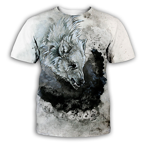 Men's T shirt 3D Print Graphic Print Short Sleeve Party Tops Exaggerated Dark Gray
Men's T shirt 3D Print Graphic Print Short Sleeve Party Tops Exaggerated Dark Gray