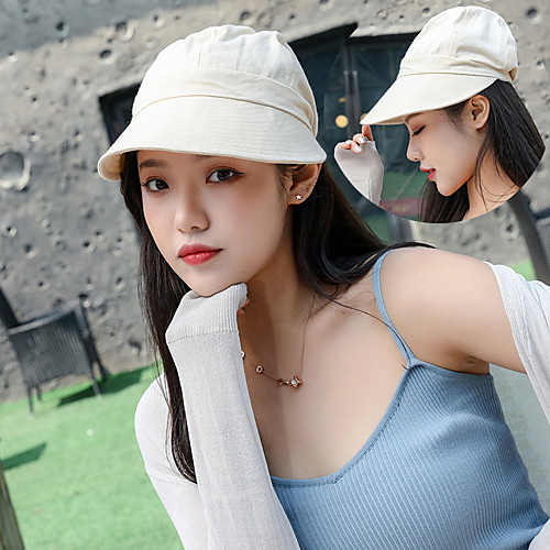 Women's Sun Hat Hiking Hat 1 PCS Outdoor Portable Breathable Quick Dry Ultraviolet Resistant Hat Solid Color Cotton Blend Black Yellow Khaki for Fishing Climbing Beach
Women's Sun Hat Hiking Hat 1 PCS Outdoor Portable Breathable Quick Dry Ultraviolet Resistant Hat Solid Color Cotton Blend Black Yellow Khaki for Fishing Climbing Beach