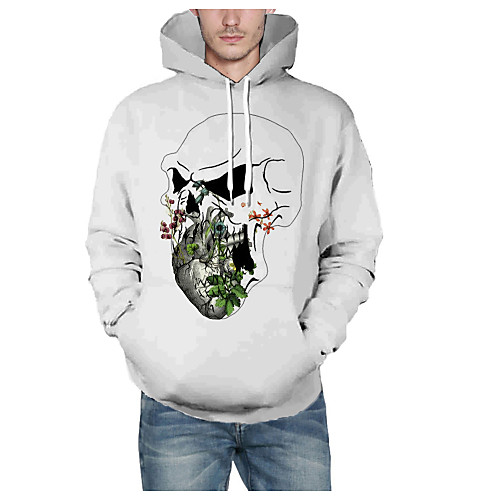 Men's Pullover Hoodie Sweatshirt Graphic Skull Hooded Halloween Daily 3D Print Basic Hoodies Sweatshirts Long Sleeve White
Men's Pullover Hoodie Sweatshirt Graphic Skull Hooded Halloween Daily 3D Print Basic Hoodies Sweatshirts Long Sleeve White