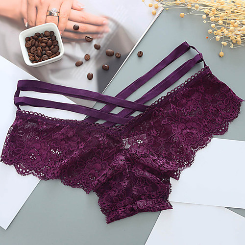 Women's Lace / Basic G-strings & Thongs Panties Stretchy Low Waist 1 PC Purple One-Size
Women's Lace / Basic G-strings & Thongs Panties Stretchy Low Waist 1 PC Purple One-Size