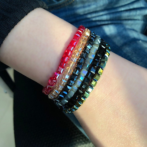 6pcs Women's Bead Bracelet Friendship Bracelet Bracelet Stacking Stackable Fashion Birthday Weave Simple Luxury Elegant Fashion Punk Austria Crystal Bracelet Jewelry Red For Wedding Party Evening
6pcs Women's Bead Bracelet Friendship Bracelet Bracelet Stacking Stackable Fashion Birthday Weave Simple Luxury Elegant Fashion Punk Austria Crystal Bracelet Jewelry Red For Wedding Party Evening