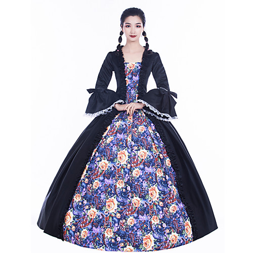 Maria Antonietta Retro Vintage Rococo 18th Century Vacation Dress Dress Masquerade Prom Dress Women's Satin Costume Black Vintage Cosplay Party Prom Long Sleeve Floor Length Ball Gown Plus Size
Maria Antonietta Retro Vintage Rococo 18th Century Vacation Dress Dress Masquerade Prom Dress Women's Satin Costume Black Vintage Cosplay Party Prom Long Sleeve Floor Length Ball Gown Plus Size