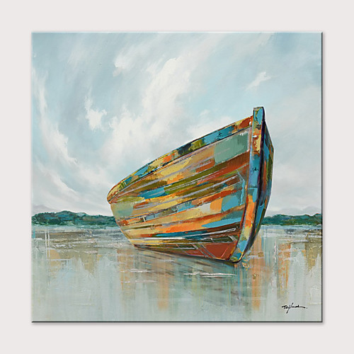 Oil Painting Hand Painted Square Abstract Landscape Modern Rolled Canvas (No Frame)
Oil Painting Hand Painted Square Abstract Landscape Modern Rolled Canvas (No Frame)