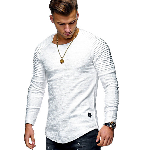 Men's T shirt Shirt non-printing Solid Colored Plus Size Long Sleeve Daily Tops Cotton Round Neck White Army Green Black
Men's T shirt Shirt non-printing Solid Colored Plus Size Long Sleeve Daily Tops Cotton Round Neck White Army Green Black