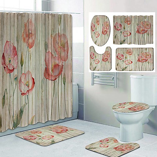 Fresh Flower Pattern PrintingBathroom Shower Curtain Leisure Toilet Four-Piece Design
Fresh Flower Pattern PrintingBathroom Shower Curtain Leisure Toilet Four-Piece Design