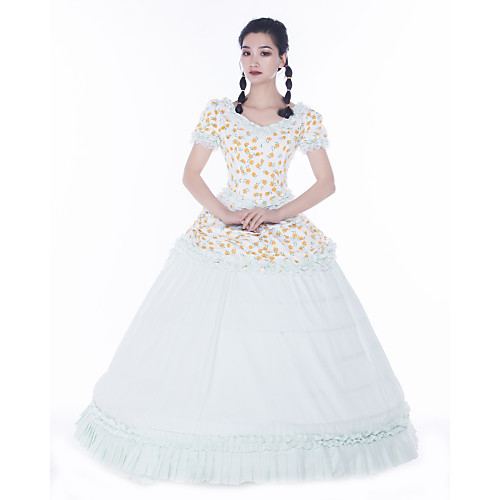 Maria Antonietta Retro Vintage Rococo 18th Century Vacation Dress Dress Masquerade Prom Dress Women's Satin Costume White Vintage Cosplay Party Prom Short Sleeve Floor Length Ball Gown Plus Size
Maria Antonietta Retro Vintage Rococo 18th Century Vacation Dress Dress Masquerade Prom Dress Women's Satin Costume White Vintage Cosplay Party Prom Short Sleeve Floor Length Ball Gown Plus Size