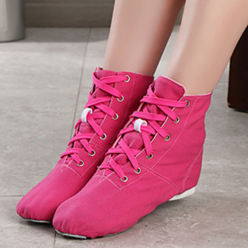 Women's Jazz Shoes Practice Trainning Dance Shoes Flat Flat Heel Fuchsia Lace-up / Performance
Women's Jazz Shoes Practice Trainning Dance Shoes Flat Flat Heel Fuchsia Lace-up / Performance