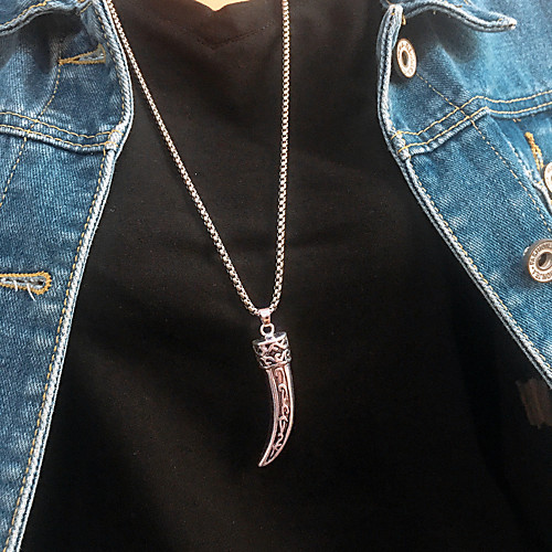 Women's Men's Pendant Necklace Chain Necklace Drop Friends Vertical / Gold bar Precious Joy Lucky Simple Vintage Punk Trendy Titanium Steel Alloy Silver 70 cm Necklace Jewelry 1pc For Party Evening
Women's Men's Pendant Necklace Chain Necklace Drop Friends Vertical / Gold bar Precious Joy Lucky Simple Vintage Punk Trendy Titanium Steel Alloy Silver 70 cm Necklace Jewelry 1pc For Party Evening