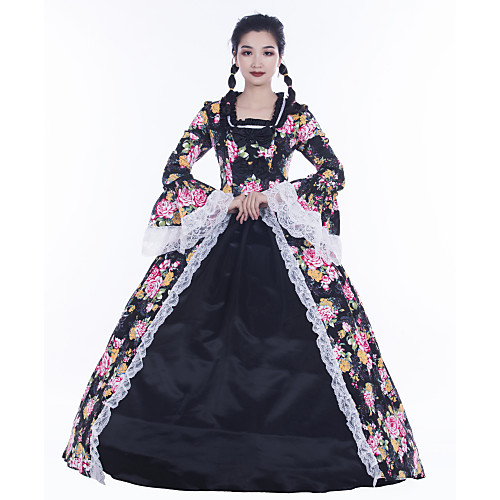 Maria Antonietta Retro Vintage Rococo 18th Century Vacation Dress Dress Masquerade Prom Dress Women's Satin Costume Black Vintage Cosplay Party Prom Long Sleeve Floor Length Ball Gown Plus Size
Maria Antonietta Retro Vintage Rococo 18th Century Vacation Dress Dress Masquerade Prom Dress Women's Satin Costume Black Vintage Cosplay Party Prom Long Sleeve Floor Length Ball Gown Plus Size