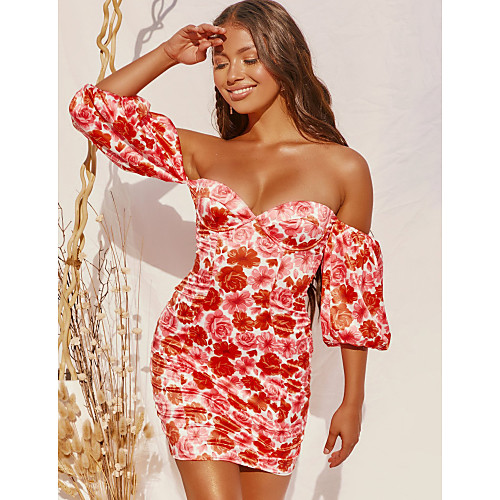 Women's Wrap Dress Short Mini Dress Purple Orange Short Sleeve Floral Print Fall Strapless Hot Sexy Going out Lantern Sleeve Slim 2021 S M L XL
Women's Wrap Dress Short Mini Dress Purple Orange Short Sleeve Floral Print Fall Strapless Hot Sexy Going out Lantern Sleeve Slim 2021 S M L XL