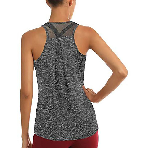 workout tops for women mesh racerback tank yoga shirts open back activewear running sports gym quick dry tank tops (black grey, medium)
workout tops for women mesh racerback tank yoga shirts open back activewear running sports gym quick dry tank tops (black grey, medium)