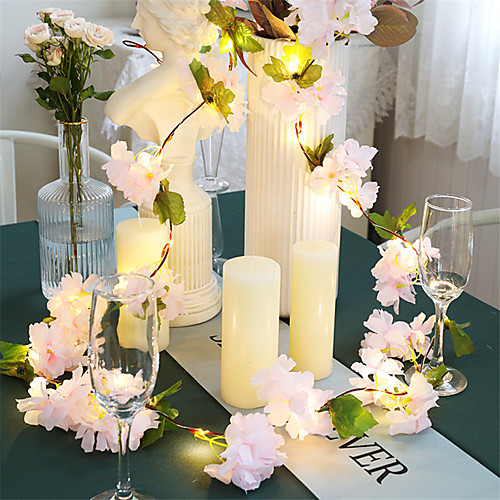 1X 2M 20LEDs Artificial Pink Cherry Blossoms Flower LED Fairy String Lights AA Battery Powered For Wedding Xmas New Year Party Home Decor Garland Warm White Lighting (Come Without Battery)
1X 2M 20LEDs Artificial Pink Cherry Blossoms Flower LED Fairy String Lights AA Battery Powered For Wedding Xmas New Year Party Home Decor Garland Warm White Lighting (Come Without Battery)