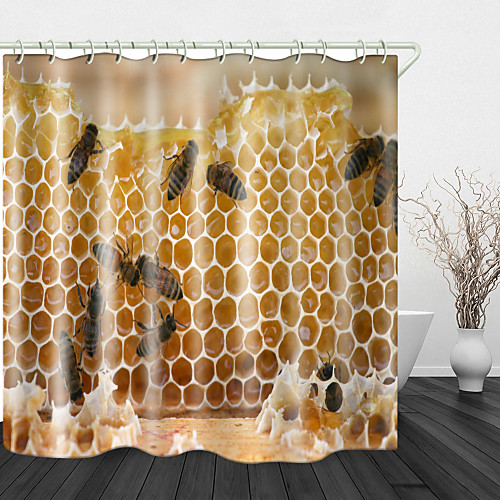 Honeycomb Print Waterproof Fabric Shower Curtain for Bathroom Home Decor Covered Bathtub Curtains Liner Includes with Hooks
Honeycomb Print Waterproof Fabric Shower Curtain for Bathroom Home Decor Covered Bathtub Curtains Liner Includes with Hooks