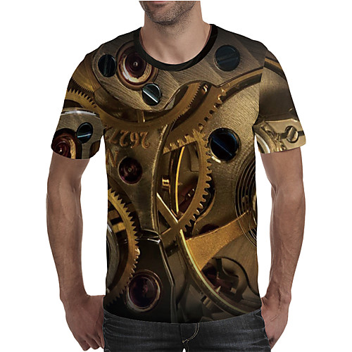 Men's T shirt Shirt 3D Print Graphic Machine Plus Size Print Short Sleeve Daily Tops Elegant Exaggerated Round Neck Yellow
Men's T shirt Shirt 3D Print Graphic Machine Plus Size Print Short Sleeve Daily Tops Elegant Exaggerated Round Neck Yellow