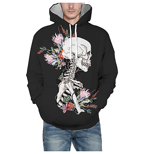 Men's Pullover Hoodie Sweatshirt Graphic Skull Hooded Halloween Daily 3D Print Basic Hoodies Sweatshirts Long Sleeve Black
Men's Pullover Hoodie Sweatshirt Graphic Skull Hooded Halloween Daily 3D Print Basic Hoodies Sweatshirts Long Sleeve Black