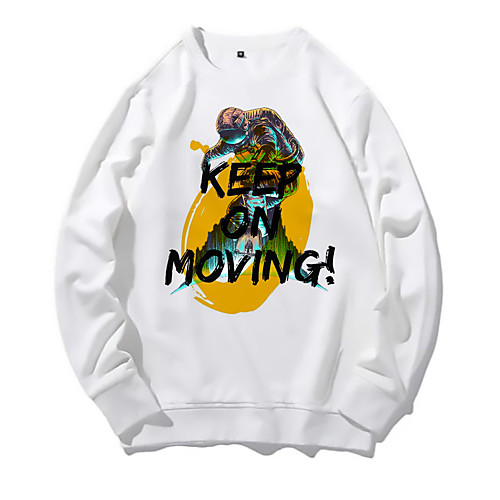 Men's Pullover Sweatshirt Print Round Neck Daily Other Prints Basic Hoodies Sweatshirts Long Sleeve White
Men's Pullover Sweatshirt Print Round Neck Daily Other Prints Basic Hoodies Sweatshirts Long Sleeve White